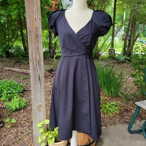 Diane Von Furstenberg wrap black cocktail dress